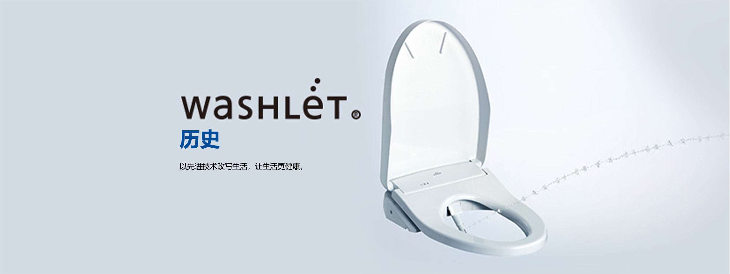 WASHLET®️ HISTORY.Always Innovating to Spread a Culture of Everyday Comfort and Cleanliness.